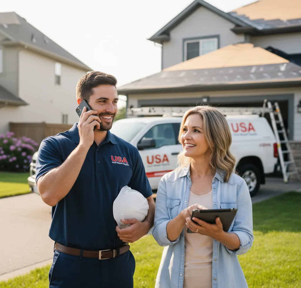 USA Roof Repair Experts customer support in Roseau